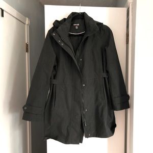 Womens black trench coat